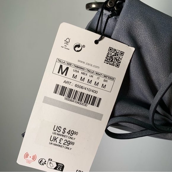 ZARA NWT HANDBAG WITH BOW REF 6506/410 - Picture 7 of 13